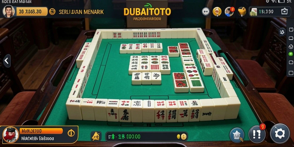 Screenshot gameplay DUBAITOTO menampilkan papan Mahjong yang menarik dan interaktif.