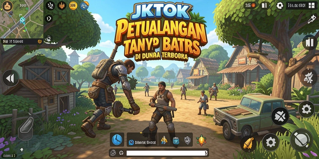 Tampilan epik dunia terbuka JKTOK yang memikat.