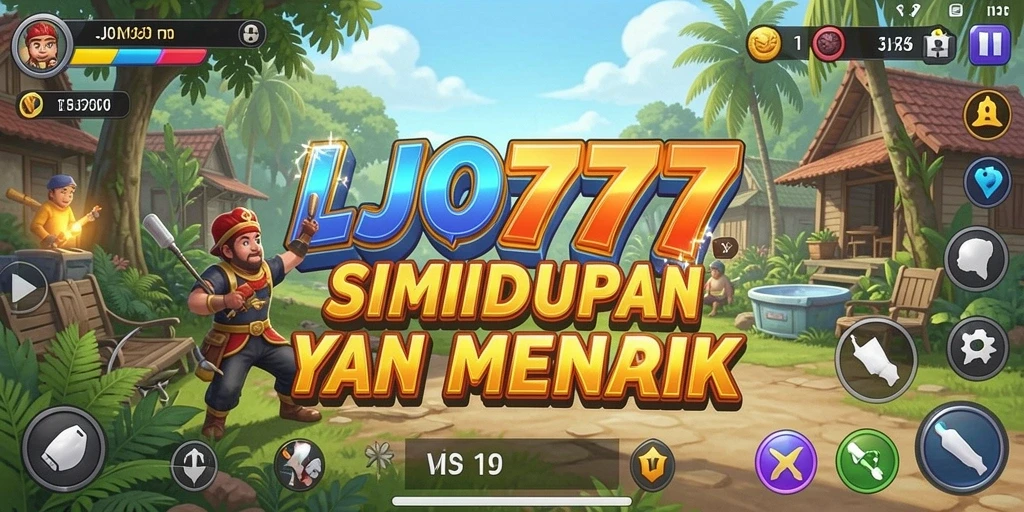 Tampilan gameplay LJO777 yang menarik dan berwarna-warni dalam simulasi kehidupan.
