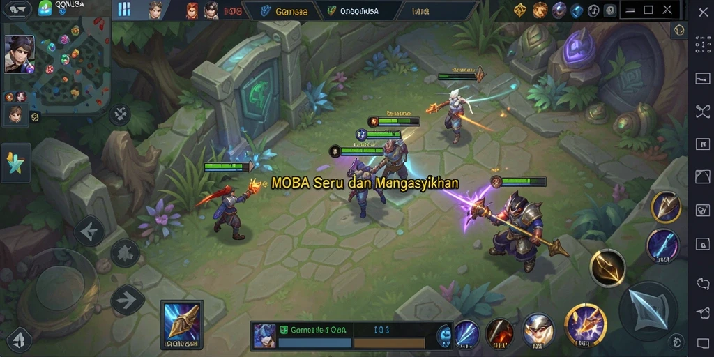 Gameplay seru dan intens di QQNUSA yang menampilkan pertarungan mendebarkan.