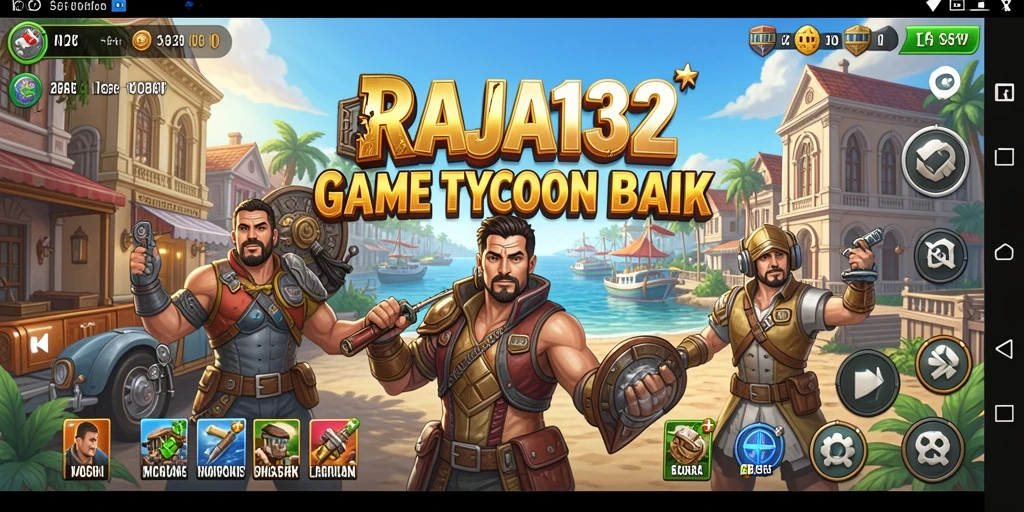Screenshot gameplay RAJA132 menampilkan manajemen bisnis yang menarik.