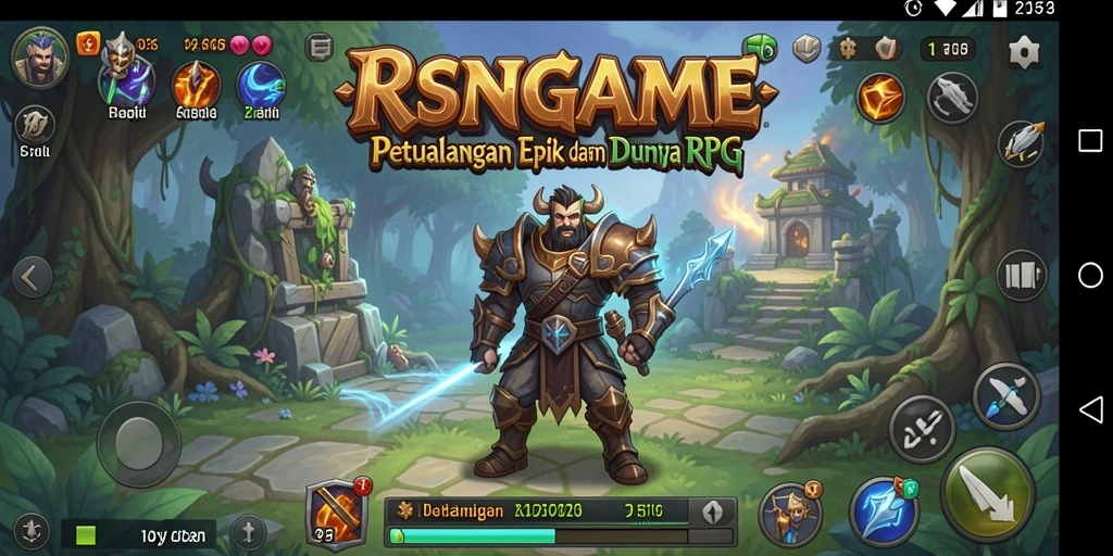 Tampilan menarik dari fitur gameplay RSNGAME yang seru.
