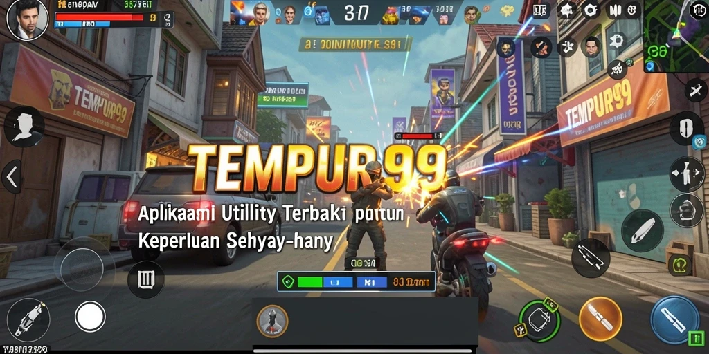 Tampilan utama TEMPUR99 yang menampilkan antarmuka aplikasi Utility.