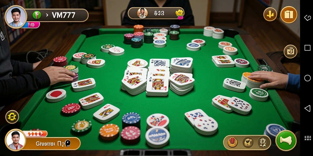 Screenshot gameplay VM777 menampilkan pengalaman Gaple yang seru.